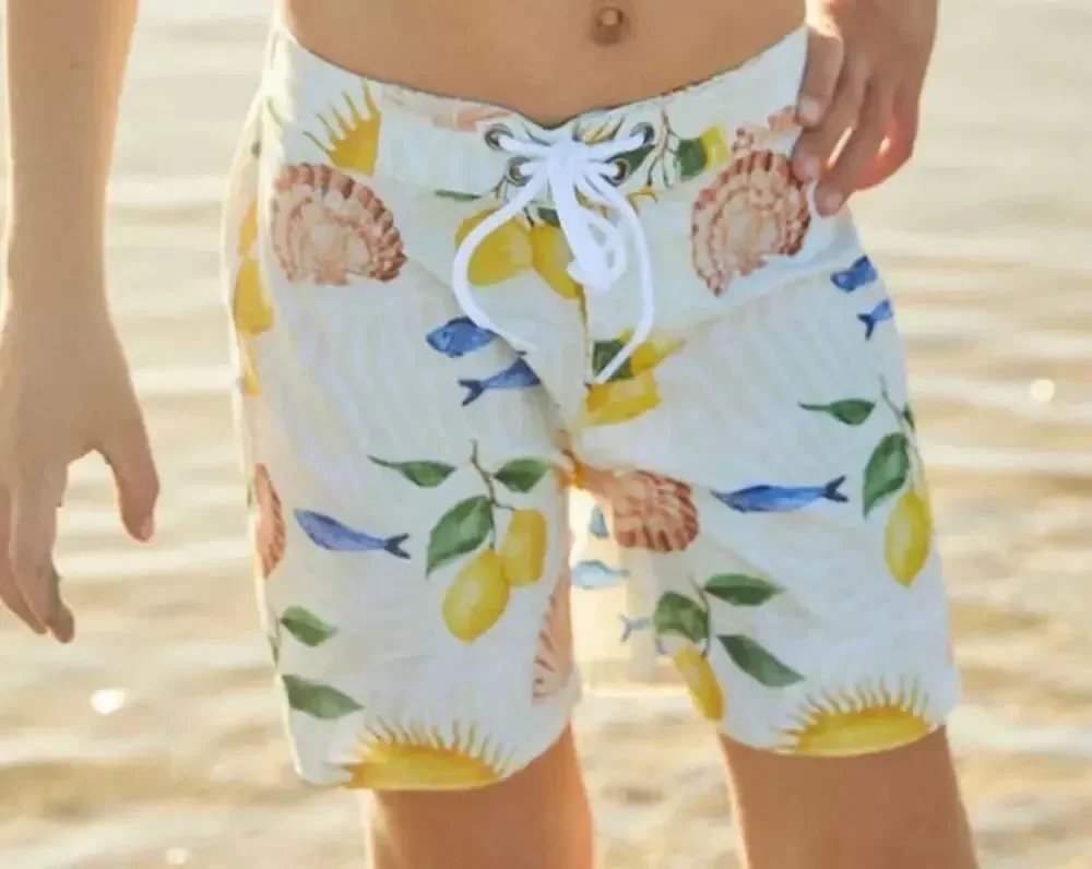 Citrine Johnny Boardies Paloma Print Boys Sz. 12